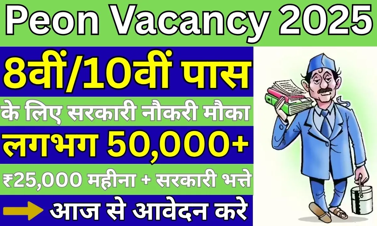 Peon Vacancy 2025